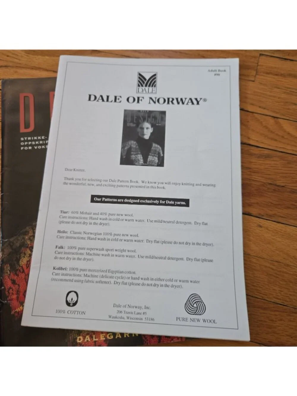 Dale Garn Design Knitting Book Number 90 Dale of Norway Sweater patterns